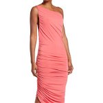 Imbracaminte Femei Vanity Room One Shoulder Ruched Bodycon Dress Nectar