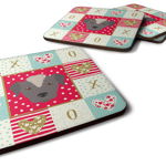 Caroline`s Treasures Carolines Comori CK5195FC Ecuadorian Hairless Dog Love Foam Coaster Set de 4 Multicolore 3 1/2 x 3 1/2, 