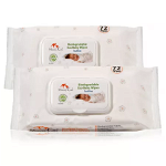 Pachet servetele umede biodegradabile eco pentru bebelusi, 2x72 bucati, Mommy Care, Mommy Care