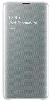 Husa Samsung Clear View Cover pentru Galaxy S10 Plus G975F White