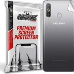 Folie protectie spate, GrizzGlass UltraSkin film spate pentru Samsung Galaxy A9 Pro 2019, Transparent, GrizzGlass