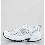 New Balance, Pantofi sport de plasa 530, Alb/Argintiu