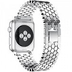 Curea pentru Apple Watch Silver Jewelry iUni 38 mm Otel Inoxidabil
