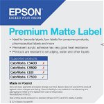 Epson Epson Premium Matte Etichetă - Rolă tăiată: 102 mm x 152 mm, 800 de etichete, Epson