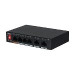 Switch PFS3006-4ET-60 Unmanaged Fast Ethernet (10/100) Power over Ethernet (PoE) Black, Dahua