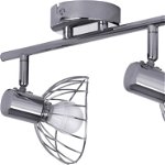 Plafoniera Activejet Lampă de perete dublu pentru tavan, cromată, Activejet GIZEL E14 pentru sufragerie, Activejet