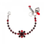 Bratara placata cu Argint 925, cu cristale Swarovski, Lady In Red | 4156/2-1070SP, Roxannes - Mariana Jewellery