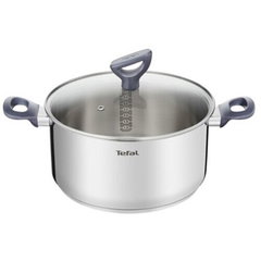 Oala Tefal G7124645 DAILY COOK 24 cm 4 5 l Thermo-Spot Inductie fara PFOA Otel inoxidabil