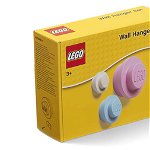 Cuier lego 3 culori alb,roz,bleu, Lego
