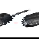 Tigaie grill TEFAL Simply Clean B5674053, 26x26cm, aluminiu, Thermo Signal, negru