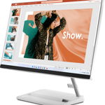 All-In-One PC Lenovo IdeaCentre AIO 3 27IAP7, 27 inch FHD IPS, Procesor Intel® Core™ i5-12450H 4.4GHz Alder Lake, 8GB RAM, 512GB SSD, Iris Xe Graphics, Camera Web, no OS, White Edition, Lenovo