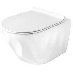 Vas WC suspendat Rea, Gustavo Rimless, alb Vas WC suspendat Rea, Gustavo Rimless, alb