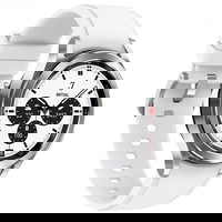 Smartwatch Samsung Galaxy Watch 4 Classic SM-R880, Bratara Cauciuc 42mm, Rezistent la apa si praf (Argintiu)