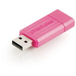Memorie USB Verbatim PinStripe 49962 64GB USB 2.0 Roz