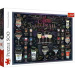 Puzzle Trefl - Meniul de cocktailuri, 500 piese