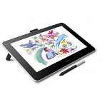 Tableta Grafica Wacom One 13 Creative Pen Display Full HD Flint White