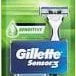 Aparat de ras Gillette Sensor3+ 6 cartuse Sensitive, Reutilizabil,Pentru bărbați, Gillette