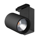 Spot LED pe sina, 30W, lumina calda(3000 K), 2600 lm, negru, Braytron Plus