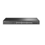 Switch TP-Link TL-SG3428X-UPS, Jetstream, managed L2+, 24× 10/100/1000 Mbps RJ45, 4× 10G SFP, 1× RJ45 Console Port, 1× Micro-USB Console Port, UPS power supply, Fanless, Rack Mountable, Switching Capacity 128 Gbps, Packet Forwarding Rate 95.23 Mpps., TP-Link