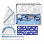 Trusa de geometrie cu 10 piese, Staedtler Noris, 557 10