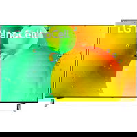 LG Televizor LG NanoCell 43NANO753QC, 108 cm, Smart, 4K Ultra HD, Clasa G, Negru, LG