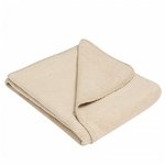 Paturica moale bebe, New Baby, 75x100 cm, Bumbac, 0 luni+, Beige