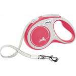 Flexi New Comfort, S Tape, lesa retractabila, 5m, rosu, Flexi