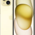 Telefon mobil iPhone 15 128GB Yellow, Apple
