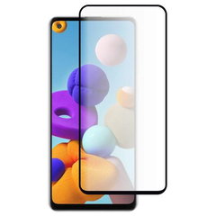 Folie de protectie Ecran OEM pentru Samsung Galaxy A21s A217, Sticla Securizata, Full Glue, 5D, Neagra, GSMnet