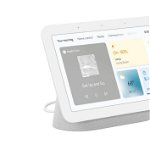 Boxa inteligenta Google Nest Hub (2nd Gen), 7" touchscreen, Wi-Fi, Bluetooth, 3 Microfoane, Alb, Google