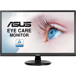 Monitor LED VA ASUS 23.8", Full HD, DVI, Negru, VA249NA
