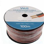 cablu difuzor rosu/negru 2x2.00mmp, 100m, well, WELL