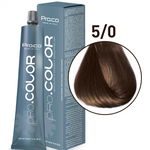 Vopsea de par profesionala PRO.COLOR 100 ml - Pro.Co - 5 0 CASTANIU DESCHIS, Pro.Co