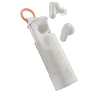 Casti True Wireless In-Ear SkullCandy Dime EVO, Bluetooth 5.3, Multipoint, Microfon Clear Voice Smart, IPX4 (Alb/Portocaliu), SkullCandy