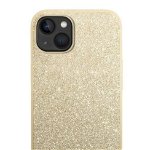 Husa Guess GUHCP14SHGGSHD compatibila cu iPhone 14, Glitter Script, Gold