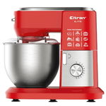 Mixer cu bol Eltron EL7778, 1900W, 10 viteze, Bol inox 6L, Tel Carlig Paleta Spatula, Rosu, Eltron