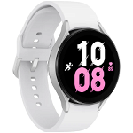 Smartwatch Samsung Galaxy Watch 5 SM-R910, Procesor Exynos W920, ecran 1.4", 1.5GB RAM, 16GB Flash, Bluetooth 5.2, Carcasa Aluminiu, 44mm, Bratara silicon, Waterproof 5ATM (Argintiu)