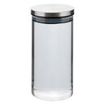 Borcan cu capac ermetic Axentia, sticla borosilicata, transparent/argintiu, 330 ml,330 ml - Axentia, Gri & Argintiu, Axentia