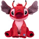 Animal de plus Disney Stitch  Leroy, cu sunet, Portocaliu 30cm, 3+ ani