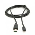 Cablu de date Gembird, Universal, 1 m, USB 2.0, Negru, Gembird