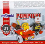 Set de constructie Momki Vehicul pompier MKDR21101, 31 piese (Multicolor)