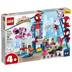 Set de construit LEGO® Marvel Super Heroes, Baza lui Spider-Man, 155 piese