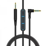 Cablu audio Jack 2.5 mm la 3.5 mm, pentru casti Bose QC25 35/OE 2/OE 2i/AEQuiet Comfort si microfon, cu 4 pini, 1.4 m, Negru, PLS