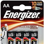 Baterii Energizer Alkaline Power AA, E91, 4 bucati Baterii Energizer Alkaline Power AA, E91, 4 bucati