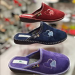Papuci de casa pentru dama, vatuiti pe interior, marca Spesita, model 101 violet