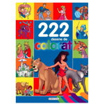 222 desene de colorat, GIRASOL, 2-3 ani +, GIRASOL
