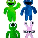 Set 4 Jucarii din Plus Roblox, Rainbow Friends, 32cm, Multicolor