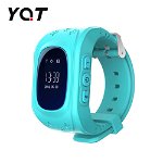 Ceas Smartwatch Pentru Copii YQT Q50 cu Functie Telefon Localizare GPS Pedometru Turcoaz yqt-q50-blue