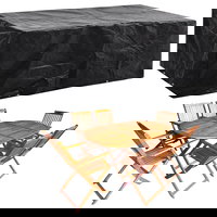 Husă mobilier grădină, 8 ocheți, 242 x 162 x 100 cm