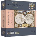 Puzzle trefl din lemn 1000 piese harta lumii antice